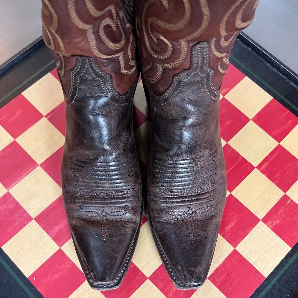 Lucchese Handmade Cowboy Boots 7 B - Picture 7 of 11